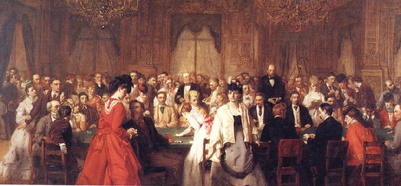 The Salon d'Or Homburg, William Powell  Frith